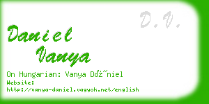 daniel vanya business card